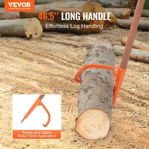 Sollevatore per Tronchi Resistente da 46,5 Pollici con Manico in Legno, Gancio Antiruggine a 18 Aperture per Macchinari Forestali - Product Image 2