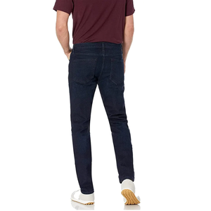 Jeans en denim slim fit pour homme, couleur marine, personnalisés, pour un style décontracté, streetwear, usage quotidien et vêtements de mode sur mesure - Product Image 2