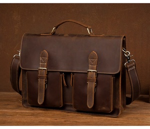 Funda de cuero genuino para portátil a precio de mayorista, recién llegada, muy demandada, bajo precio, bolsas de cuero para portátil de buena calidad - Product Image 4