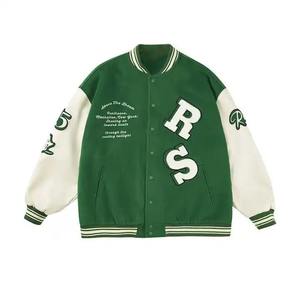 Blouson universitaire en laine pour homme OEM Premium, broderie hiver, patch hip-hop, style baseball, vente en gros usine - Product Image 1