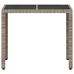 Ensemble de table de jardin gris clair pour 4 personnes, pour usage extérieur - Product Image 5