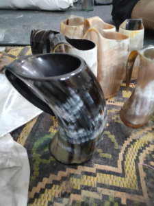 Cuerno para Beber Vikingo Natural Pulido de Búfalo, Taza de Cerveza Hecha a Mano Ecológica, Estilo Náutico, Calidad Premium de la India en Venta - Product Image 5