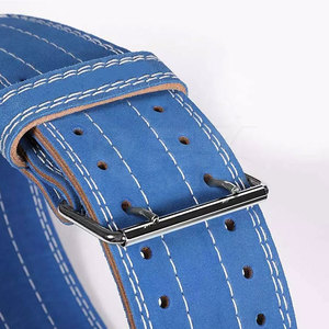 Customized Logo High Quality Gym Fitness Workout Power Weight Lifting Cowhide Power <b>Belt</b> For Adult - Product Image 6