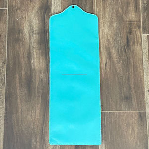 Fabricant en gros de porte-essuie-tout en cuir de vachette travaillé à la main, turquoise, organisateur, anneaux métalliques, porte-écharpe rustique, décoration intérieure - Product Image 6