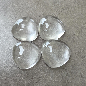 Cristal de quartz AAA+ en forme de trilène, cabochon à dos plat, pierre précieuse calibrée en vrac, pour la fabrication de bijoux - Product Image 1