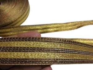 Cinta de Lentejuelas Metálicas Plateadas y Doradas OEM, Adornos de Encaje Trenzado, Rayas de 7mm y 50mm, Hechos a Mano para Vestidos - Product Image 2