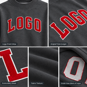 เสื้อคอกลมผ้าฟลีซแบบ OEM ขายส่ง ผลิตจากผ้าเฟรนช์เทอร์รี่ สำหรับห้างสรรพสินค้า พร้อมบริการตัวอย่างและขั้นต่ำในการสั่งซื้อน้อย - Product Image 5