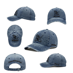 Casquette de baseball unisexe personnalisée OEM RIZNA ENTERPRISES en Oxford 100% coton de haute qualité avec logo brodé en chaîne, 6 panneaux, imprimée et ajustable - Product Image 6