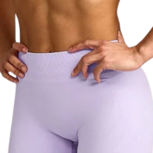 <b>Women's</b> High Waist Seamless Fitness <b>Leggings</b> Stretchy Breathable Yoga Gym Training Running Sports Tights with Gray Logo - Product Image 6