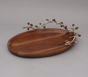 Plateau de service en bois d'acacia - Product Image 4