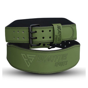 2024 cinturón de entrenamiento de gimnasio de cuero de vaca profesional personalizado cinturones de levantamiento de pesas De cuero resistente de alta calidad seguridad de Fitness reforzada - Product Image 6