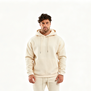 Sudadera con capucha unisex de felpa 100% algodón, personalizada con pedrería, corte holgado, con bolsillos, antiencogimiento, transpirable, con cremallera, 550 gramos - Product Image 2