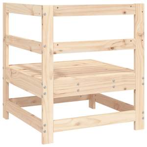 Sofá Modular de Esquina para Jardín, de Madera de Pino Natural, Muebles Modulares Versátiles para Exteriores - Product Image 5