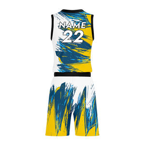 Uniforme de basket-ball sur mesure, design de haute qualité, sublimation, maillot de basket-ball tendance, uniformes de basket-ball de haute qualité - Product Image 4