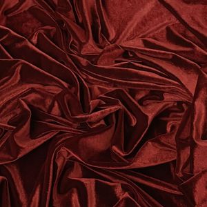 Luxury Maroon Velvet Fabric Woven Brushed Polyester Medium Weight Breathable Wrinkle Resistant Quick-Dry Wedding Dresses Suits - Product Image 2