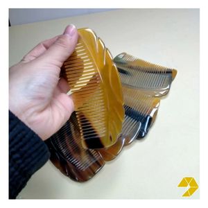 Peine de Cuerno de Búfalo Hecho a Mano, Peine de Cuerno Natural para el Cuidado del Cabello y la Barba, Antiestático, Accesorio de Cabello de Lujo - Product Image 6