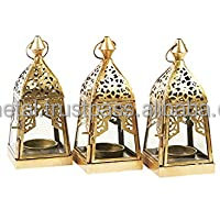 <b>Lantern</b> Made of Metal & <b>Glass</b> Moroccan <b>Glass</b> <b>Lantern</b> for Outdoor Use as a Garden <b>Lantern</b> - Product Image 5