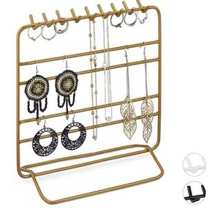 Expositor de Joyería de Metal con Acabado de Lujo, Organizador para Collares, Pendientes y Pulseras - Product Image 1