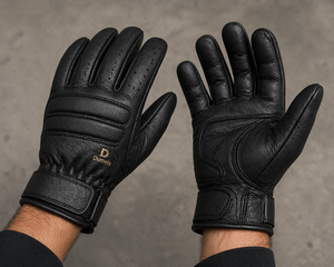 Gants de sécurité personnalisés en cuir de mouton rayés pour hommes, longueur poignet, haute qualité, doublure en coton respirant, détection des aiguilles, quatre doigts - Product Image 4