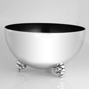 Gold Plated Hammered Texture <b>Birds</b> Designer Base <b>Stand</b> Round Shape Food Serving Luxury Kitchenware Bowls In Competitive Price - Product Image 4