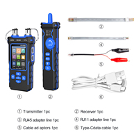 NOYAFA NF-8508 Innovador Probador de Cables de Red Combinado OPM VFL, Rastreador de Cables CAT5/CAT6, Escáner de Continuidad Todo en Uno, POE, Crimpado, NCV