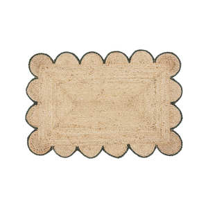 Paillasson rectangulaire en jute – Tapis de porte d'entrée fait main, écologique, avec une tissage robuste et durable - Product Image 6