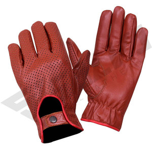 Gants de conduite en cuir de daim véritable pour homme, unisexes, de luxe, personnalisés, compatibles avec les écrans tactiles, pour moto et voiture, mode hiver, vente en gros - Product Image 1