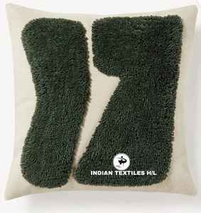 Housse de coussin en laine bohème de luxe, tissée à la main, magnifique design de décoration intérieure par ITHL, motif vintage pour intérieur et extérieur, coussin décoratif - Product Image 5