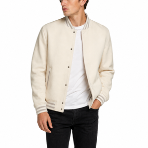 Stylish varsity jacket delivering soft warmth durable performance and sporty sophistication for fashionable casual outerwear use - Product Image 1