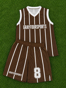 Nuevo Conjunto de Uniforme de Baloncesto Personalizado por Sublimación Rexfit 2026, Jersey y Pantalones Cortos Transpirables sin Mangas Unisex para Equipo - Product Image 6