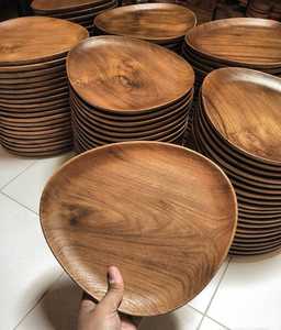 Premium Classic Wooden Charger <b>Plate</b> Featuring Beautiful Mango Wood Grain Decorative Resin Emerald Finish Handmade Multipurpose - Product Image 6