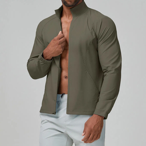 Chaqueta Informal con Cierre, Cuello Alto, Spandex, Poliéster, Manga Larga, Ligera, para Correr, Anorak, Ajuste Cómodo, Traje Deportivo - Product Image 6