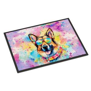 German Shepherd Hippie Doormat Non-Slip Washable Low Pile 24H X 36W Indoor <b>Outdoor</b> Entryway <b>Mat</b> for Front Door - Product Image 1