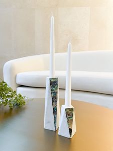 Support de bougie décoratif en marbre de qualité supérieure pour la table du salon, la maison et la décoration de mariage - Product Image 6