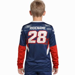 Jersey de Motocross MX Personalizado con Impresión Digital para Hombre, Manga Larga, Spandex/Poliéster, Secado Rápido y Transpirable, Servicio OEM - Product Image 6