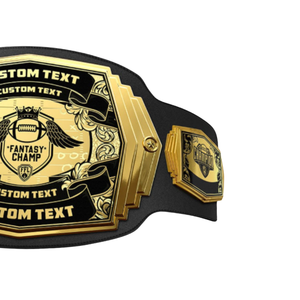 Ceinture de champion de football fantastique personnalisée, ceinture de titre sportif personnalisée avec texte sur mesure pour les vainqueurs de ligues de football fantastique - Product Image 3