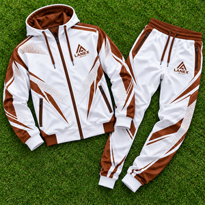 High Quality Custom Sublimation <b>Tracksuit</b> Set for Men Personalized Sports Training Jacket and Pants Full Print Team Uniform Set - Product Image 6