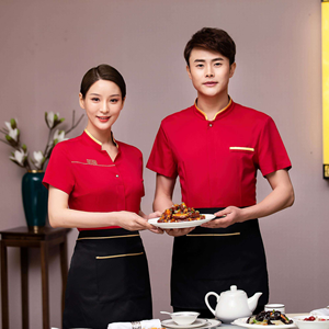 Uniformes de personnel de restaurant en gros, uniformes personnalisés pour serveurs et serveuses, vêtements de travail pour l'hôtellerie et la restauration, fournisseur OEM - Product Image 4