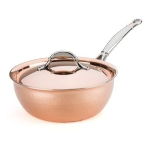 Classic Stainless Steel Fry <b>Pan</b> <b>with</b> <b>Lid</b> Tri-Ply Induction Compatible Heavy Bottom Deep Frying <b>Pan</b> for Professional Kitchens - Product Image 5
