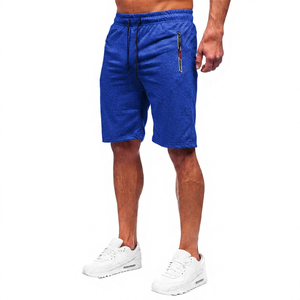 Pantalones Cortos Bermuda para Hombre, Color Gris Sólido, con Bolsillos con Cremallera, Cintura con Cordón, Estilo Deportivo Casual, Transpirables y Ligeros - Product Image 5