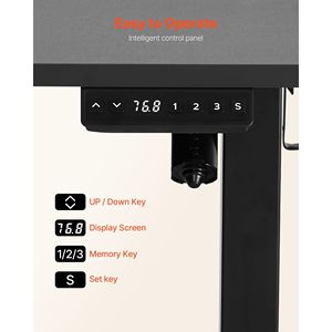 Dual Hooks Heavy Duty Electric Adjustable Height L-Shaped Corner Gaming Desk Carbon Steel <b>Computer</b> <b>Table</b> High Office Desks - Product Image 6