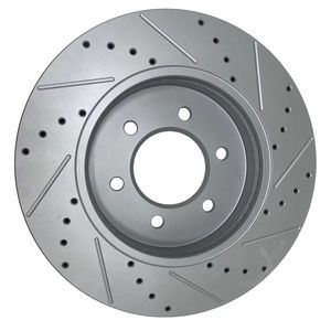 Dischi Freno Anteriori Forati e Pastiglie per Ford F-150 e Lincoln Mark TL 4WD 2004-2008 - Product Image 4