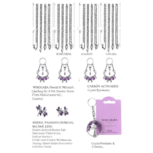 Wholesale Natural Amethyst <b>Crystal</b> <b>Key</b> Chain Healing Stone Home Decor and Gift Item From India <b>Crystal</b> Pendants & Charms - Product Image 2