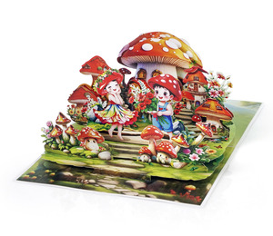 การ์ด3D ของขวัญกระดาษทำด้วยมือหลายชั้นสามมิติสำหรับวาเลนไทน์ - Product Image 6