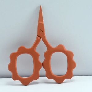 Mini ciseaux à broder mignons en forme de fleur, en acier inoxydable, pour droitiers, à 30 dents, pour la coupe des cheveux, pour les amateurs de bricolage - Product Image 6