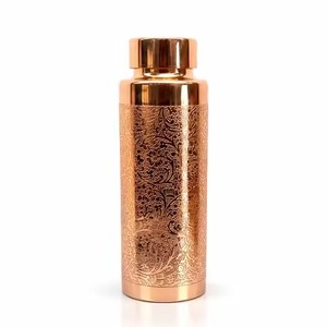 High Quality Eco-Friendly Copper <b>Water</b> <b>Bottle</b> with <b>Large</b> Capacity and Smooth Finish for Office Gym Travel Daily Hydration - Product Image 6