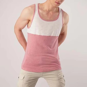 Camisetas sin mangas de punto para hombre, de talla grande, con logo personalizado, para gimnasio y fitness, de color liso, para verano, precio mayorista - Product Image 4