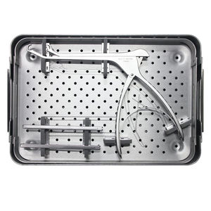 9-Piece Manual Stainless Steel Orthopedic Rib Plate Instrument Set Hospital Grade Trauma Fixation <b>Kit</b> Blush Surgical INSTRUMENTS - Product Image 1