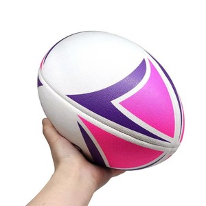 Team <b>Builder</b> High quality promotional official size custom blank rugby ball Size Neoprene Custom Rugby Ball - Product Image 1