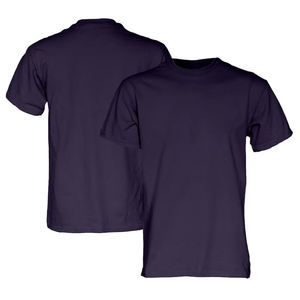 Men's Regular Fit Short Sleeve O-Neck T-Shirt Solid Color Cotton Jersey Casual Wear - Product Image 1